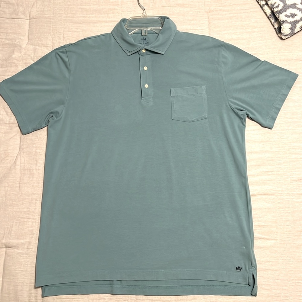 Peter Millar Short Sleeved Solid Polo